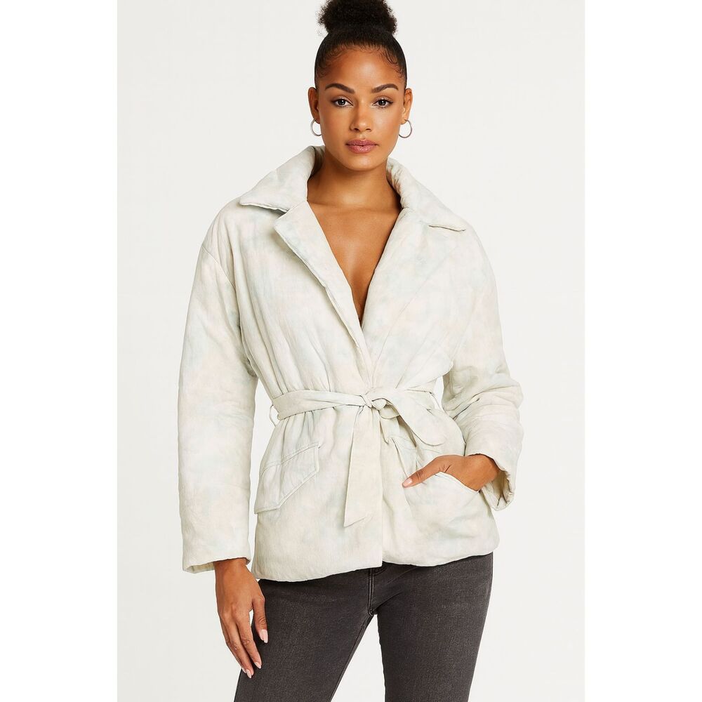 NEW [BLANKNYC] Quilted Wrap Puffer Winter Snow Coat Jacket Women's Size XS